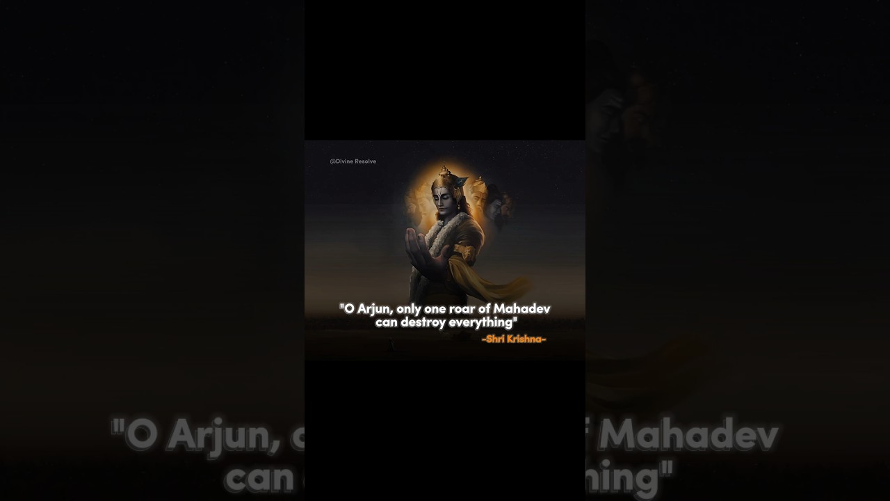 Shri Krishna on Mahadev&rsquo;s Power   #shorts #Mahadev #Krishna #BhagavadGita #Shiva