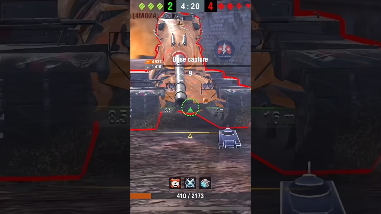 Conqueror | 3 Kills & 7450 DMG | #worldoftanksblitz #wotblitz #shorts #танки