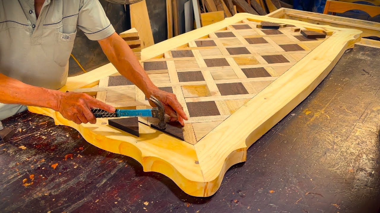 Amazed By The Skill Of This 70 Year Old Carpenter - See How He Made Such A Special Table