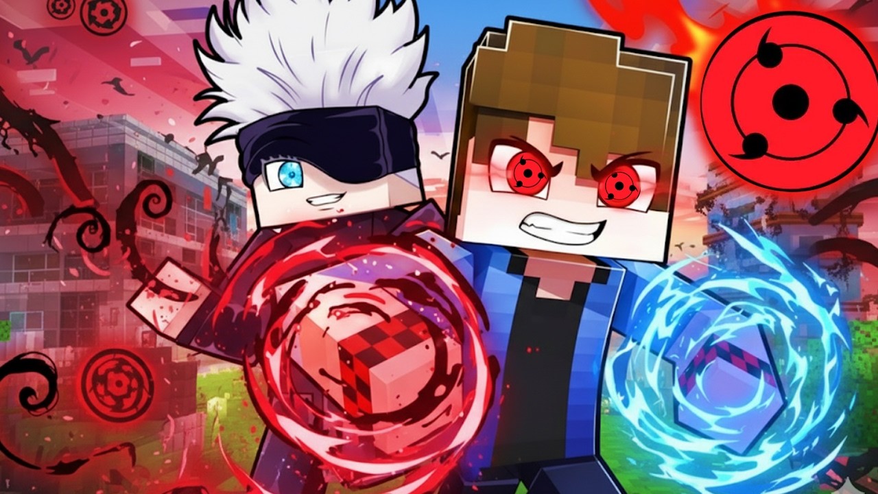 O FEITICEIRO com SHARINGAN no MUNDO DE JUJUTSU KAISEN Minecraft !
