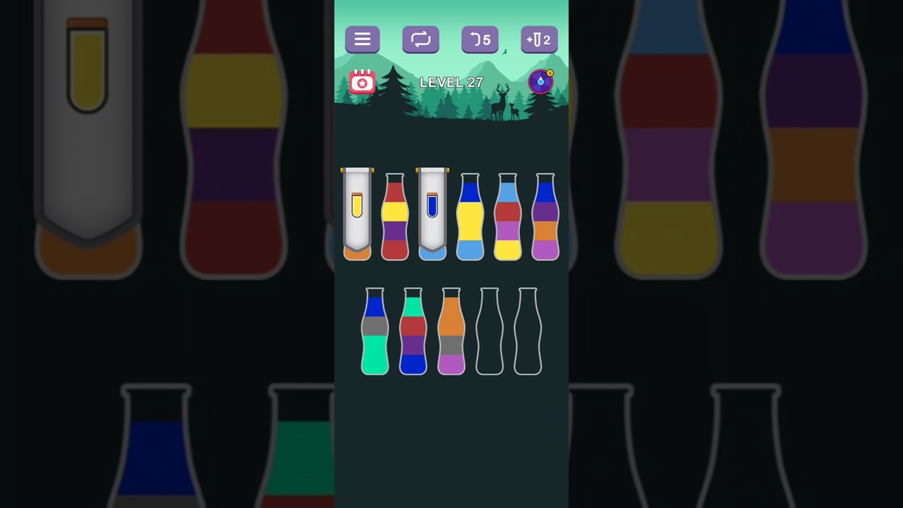 Water Sort Puzzle - Level 27 #games #gaming #gameplay #level #puzzle