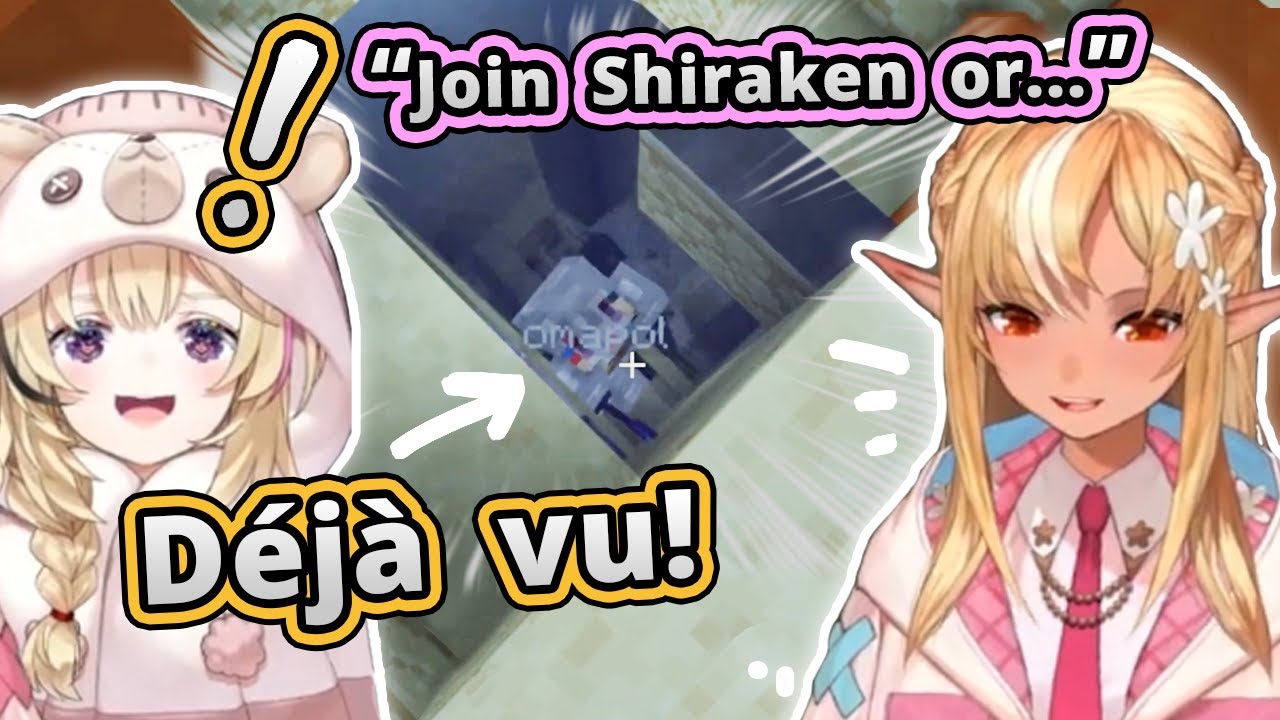 Flare and Polka Re-enact the Shiraken Founding Moment (accidentally) [Shiranui Flare/不知火フレア]