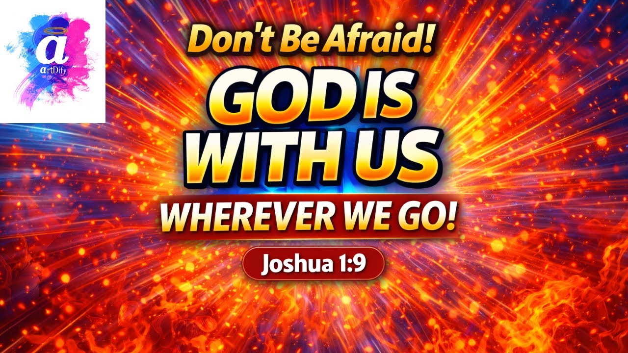 Don't be afraid nor dismayed, God is with you whenever you go! Joshua 1:9