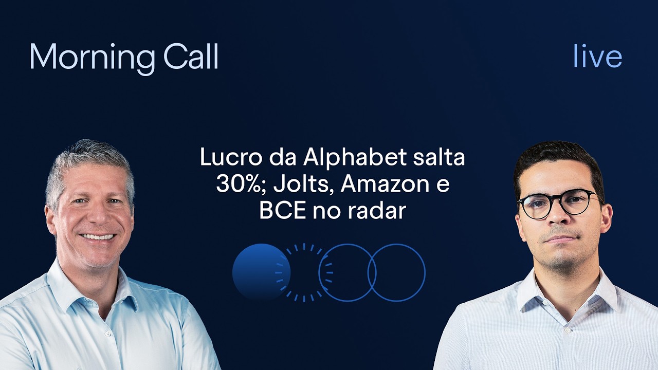 Lucro da Alphabet salta 30%; Jolts, Amazon e BCE no radar | Morning Call BTG Pactual