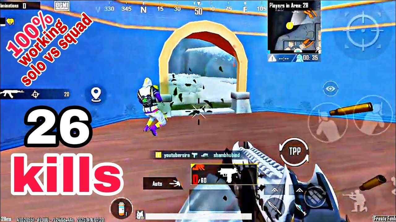 26 kills 😍 100% working in solo vs squad in NEW FROSTY FUNLAND 🔥 BGMI 