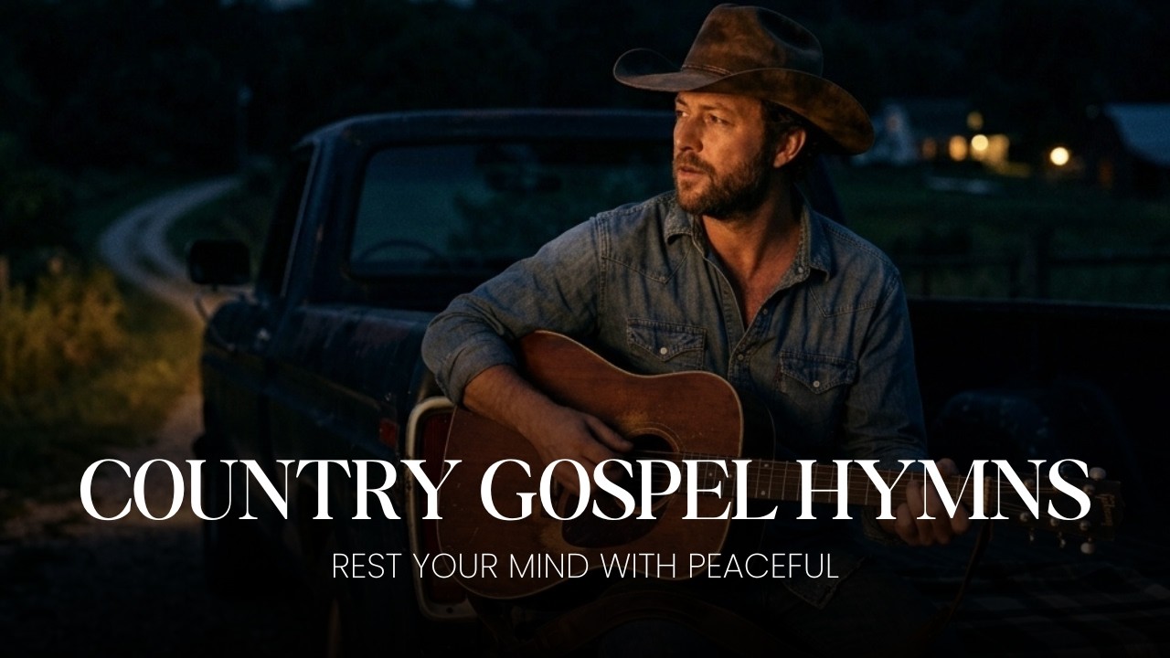 🕊️🌙 Rest Your Mind with Peaceful Country Gospel Hymns at Midnight 🎧💫