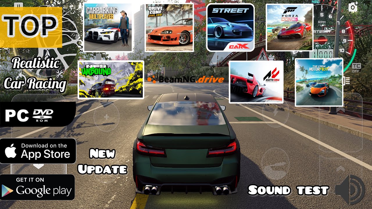 TOP Realistic Racing Games | BMW M5 F90 & M8 F92 Sound Test | Android/iOS/PC | Best Car Games