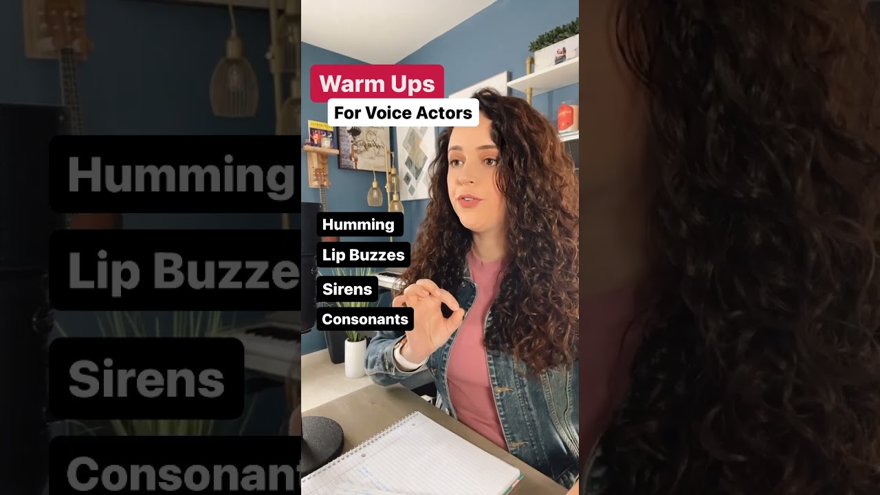 ✨ Daily Warm Ups For Voice Over Actors | 5 Easy Exercises For Voice Actors #shorts #voiceover