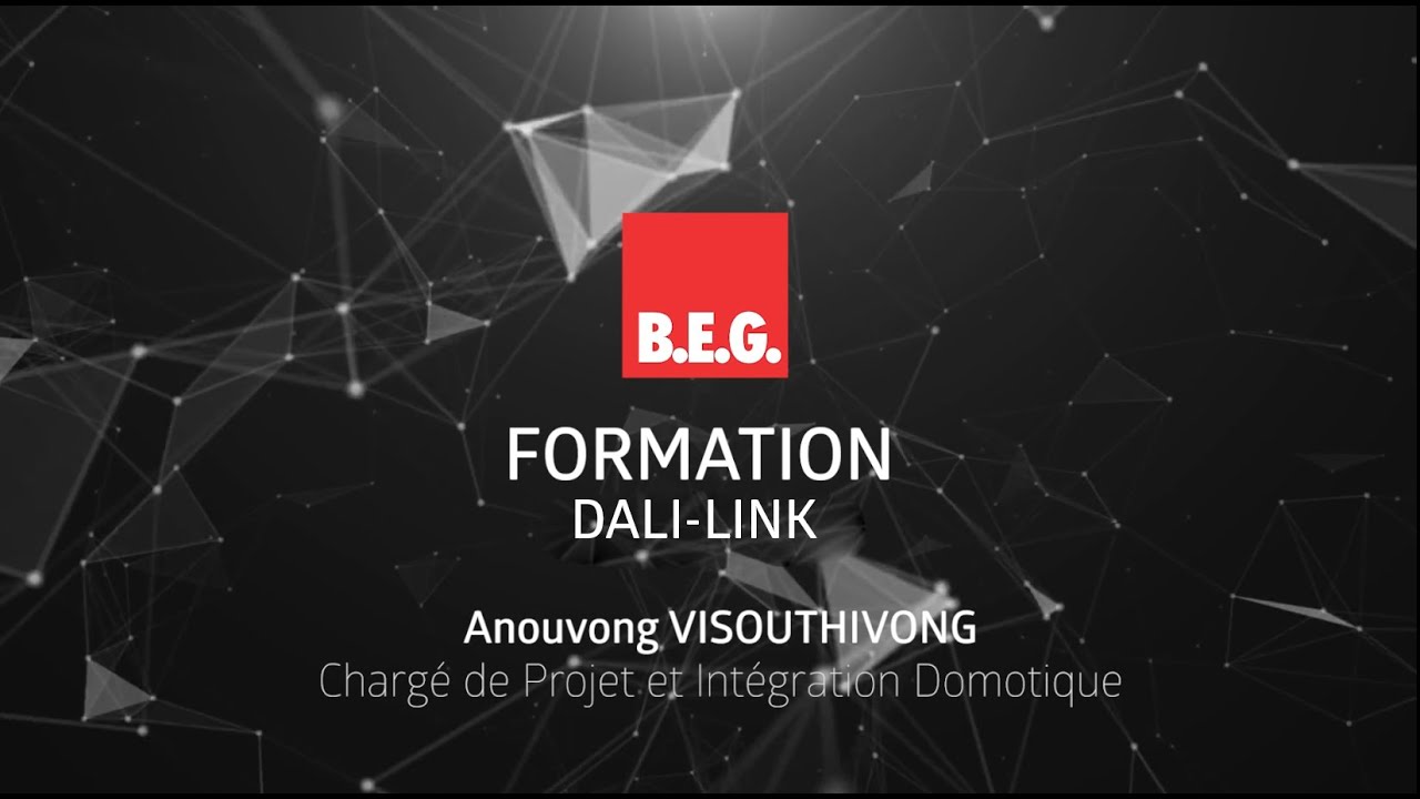 B.E.G. Formation DALI-LINK - Scénarisation de l'éclairage