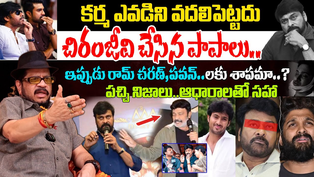 చిరంజీవి చేసిన పాపాలు Geetha Krishna About Chiranjeevi | Rajashekar | Uday Kiran | Allu Arjun |