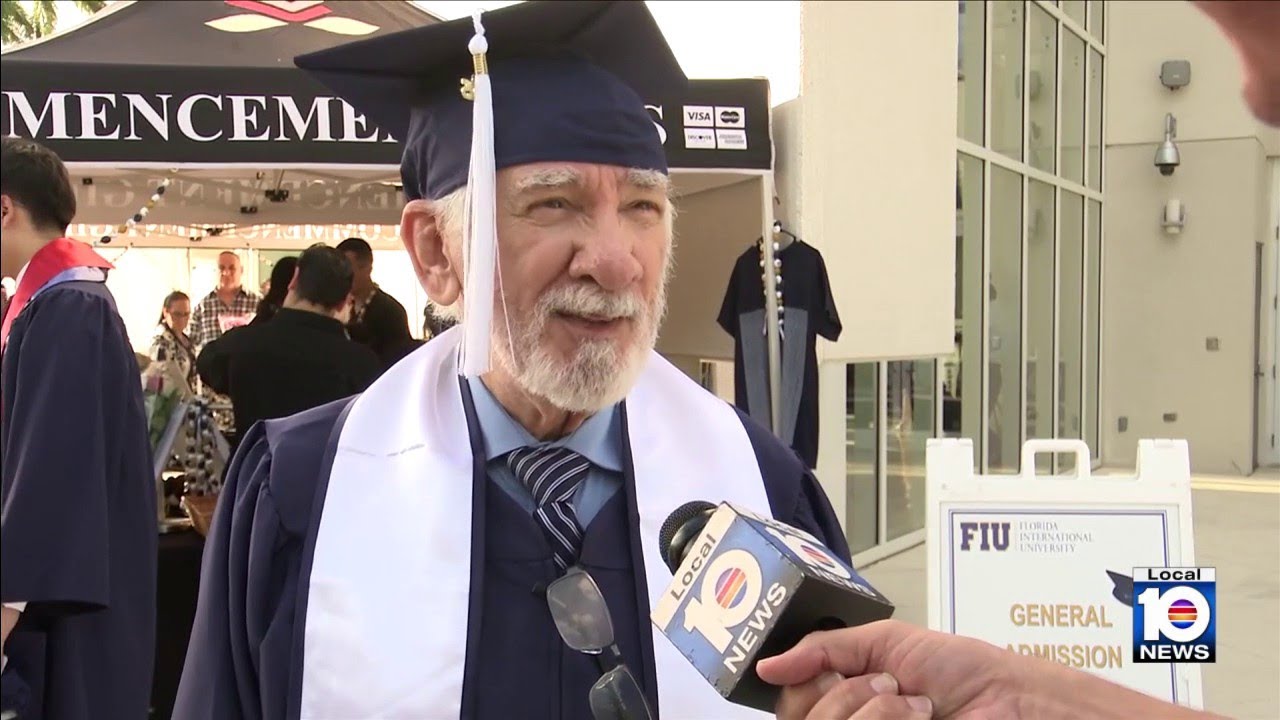 At 85, Roberto Fernandez graduates from Florida International University