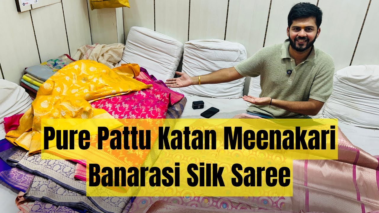 Pure pattu Katan Banarasi Meenakari sarees | Shakuntalam Fabrics #saree #sareelove #banarasisaree