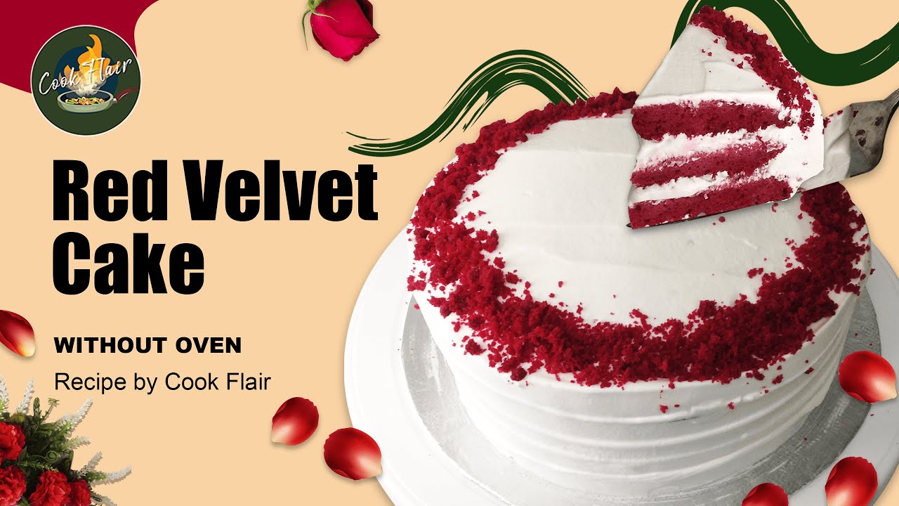 Red Velvet Cake in Blender | Easy Red Velvet Sponge Cake Without Oven | How to Make Red Velvet Cake