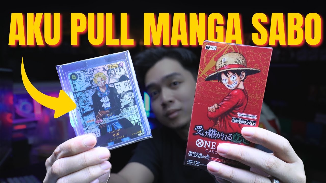 Manga SABO OP-13 | One Piece Card Game OP-13 Box Review & Unboxing