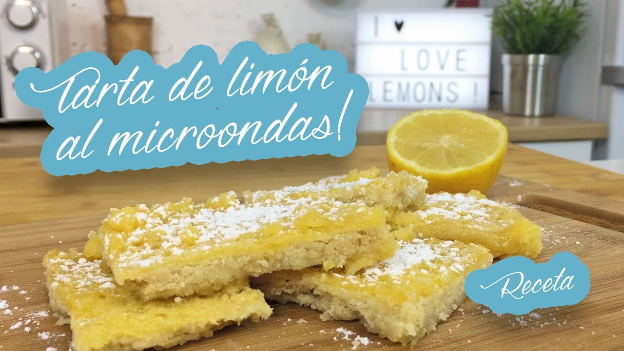 Tarta de limón al microondas