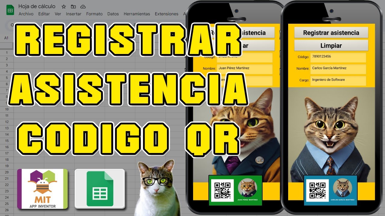 REGISTRO DE ASISTENCIA CON CÓDIGO QR CON GOOGLE SHEETS Y MIT APP INVENTOR
