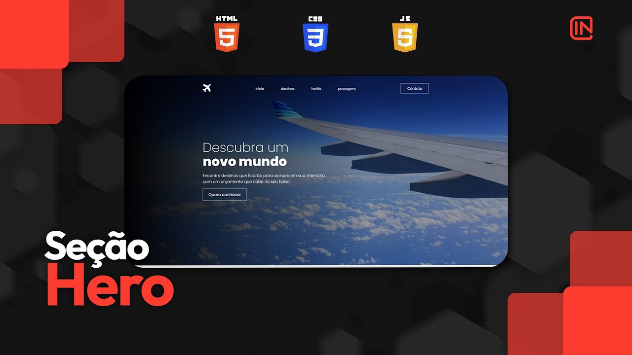 Como criar um Site Responsivo com HTML e CSS pt. 2 - Seção Hero (introdução do site)