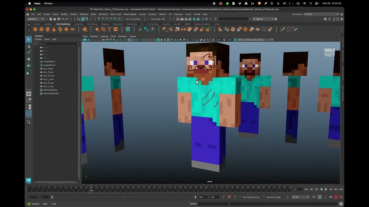 Minecraft Steve | Lesson 04.5 | Custom Textures