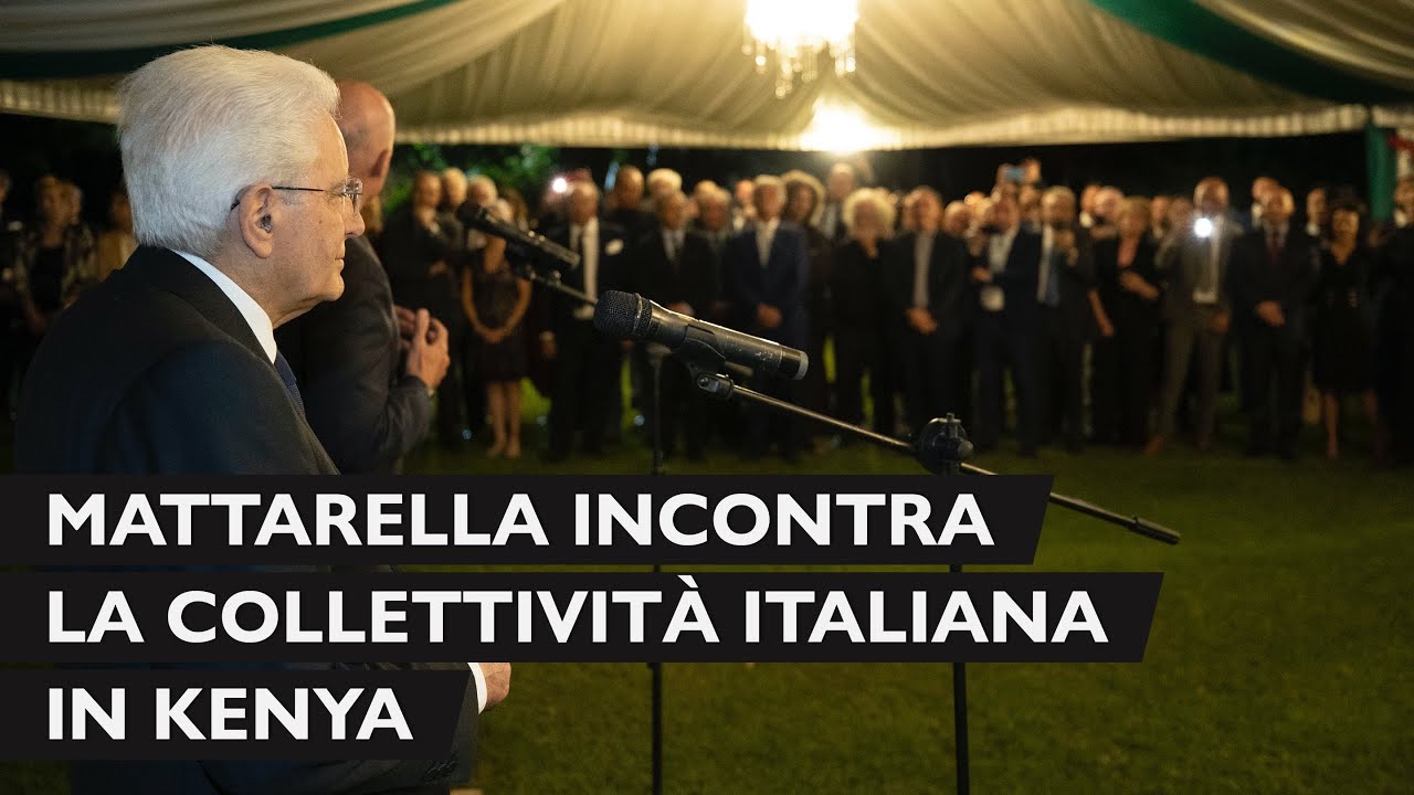Mattarella incontra una rappresentanza della collettività italiana in Kenya