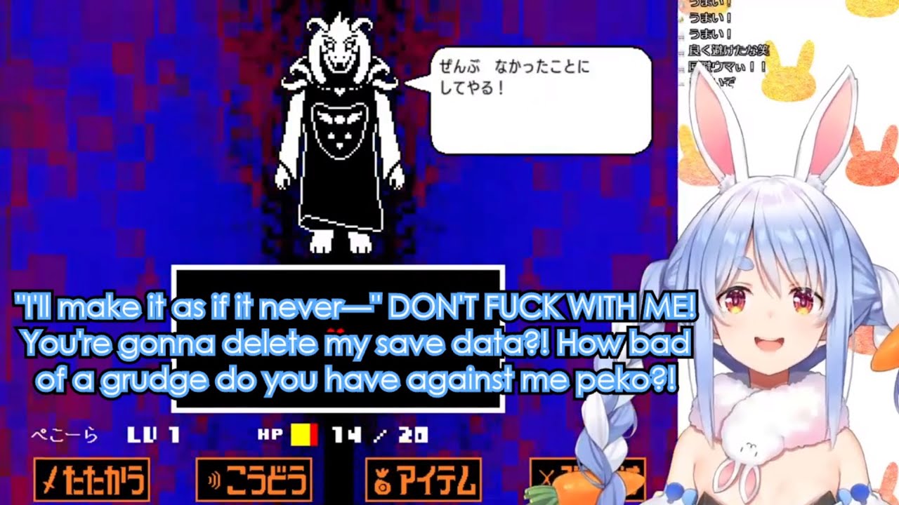 Pekora vs Asriel [Hololive English Sub]