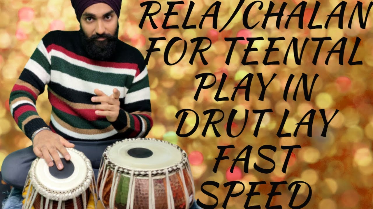 RELA/CHALAN TEENTAAL EASY LESSON FOR BEGINNERS AND INTERMEDIATE TABLA PLAYERS