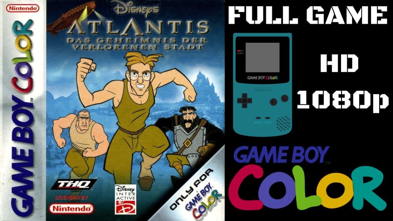 Disney's Atlantis: The Lost Empire (GBC) Longplay/Walkthrough NO COMMENTARY HD 1080p