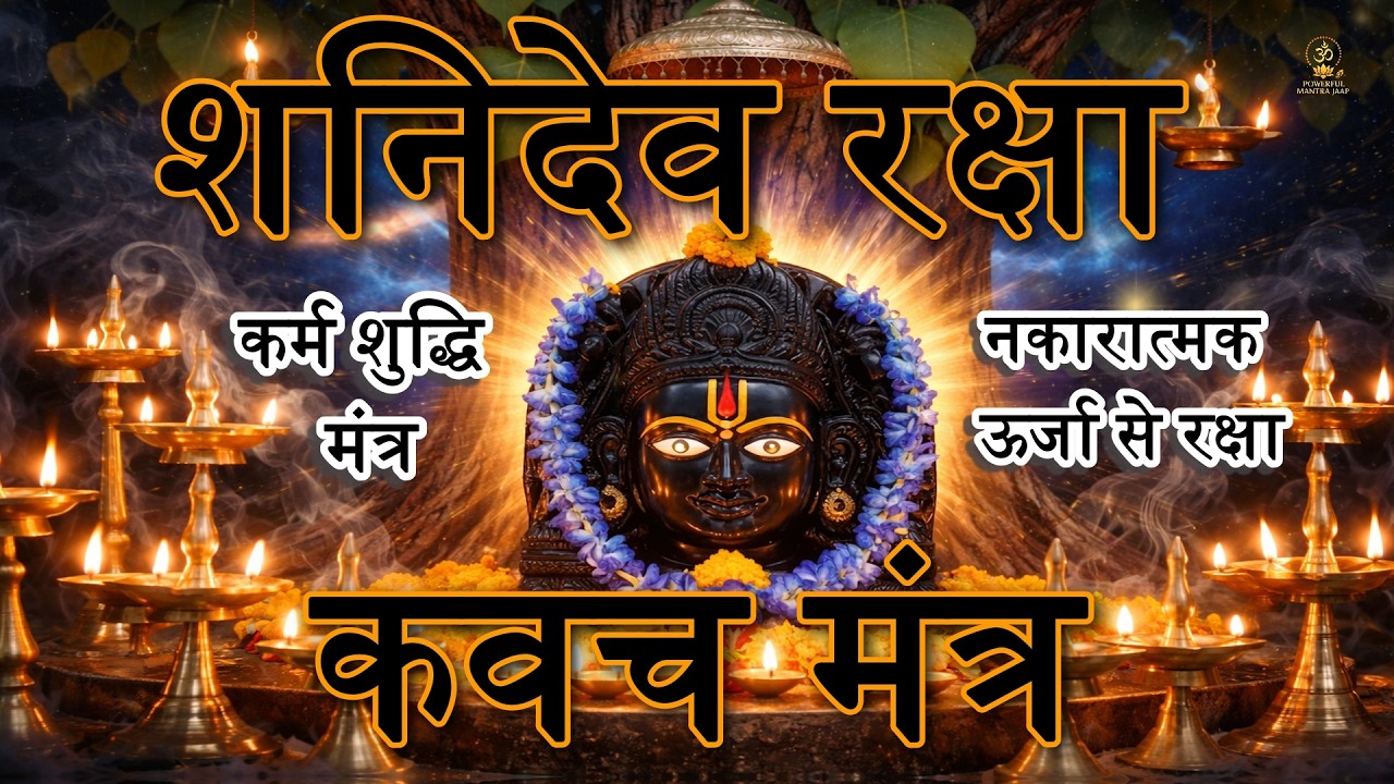 🪐 शनिदेव रक्षा कवच मंत्र | Powerful Shani Mantra for Protection, Karma & Shani Dosha Relief