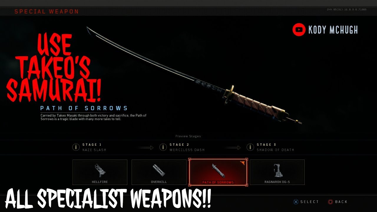 ALL SPECIALIST WEAPONS IN BLACK OPS 4 ZOMBIES!
