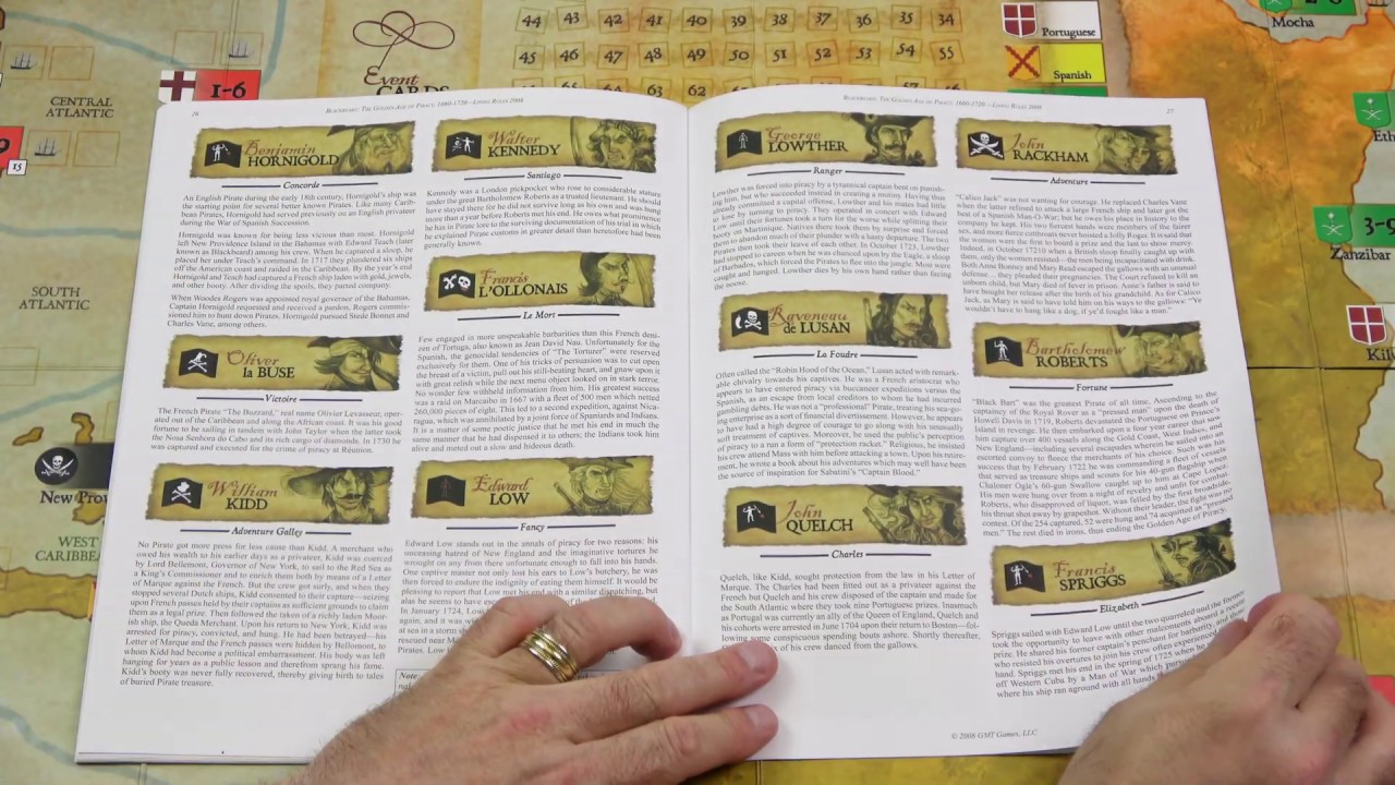 Blackbeard, Blackbeard: The Golden Age of Piracy from GMT Games Preview