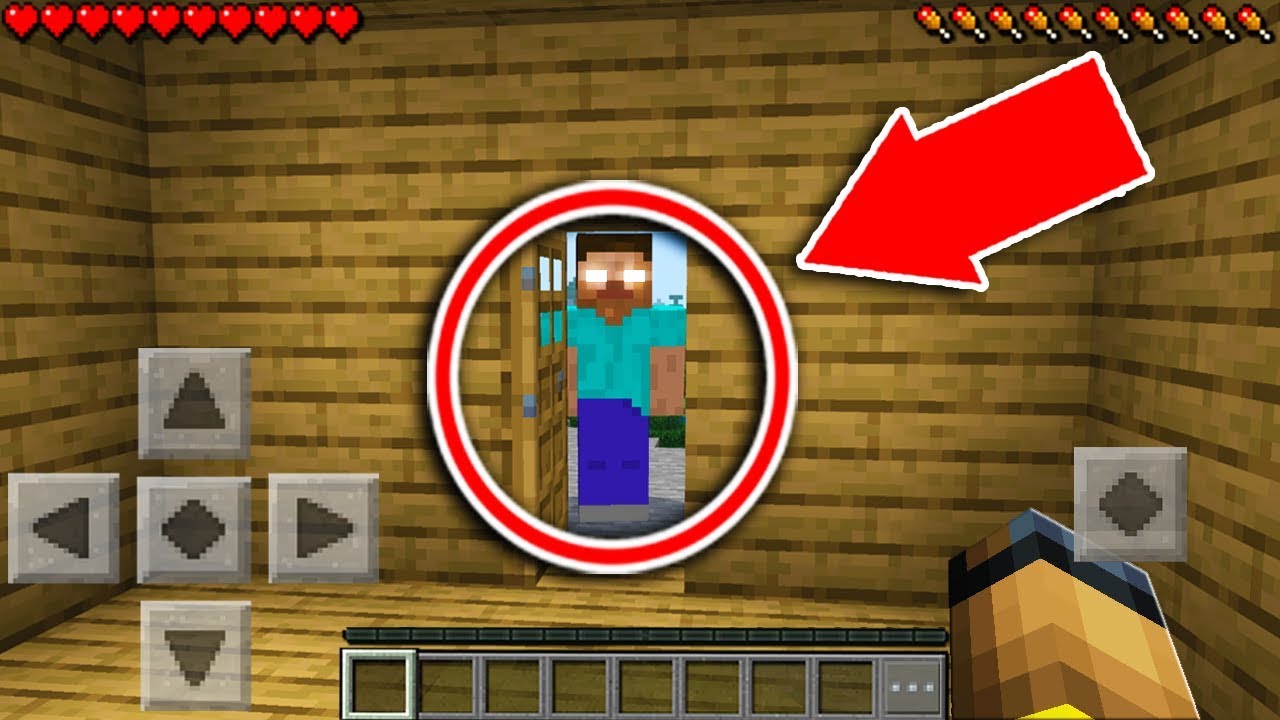 Herobrine was at my door in minecraft...