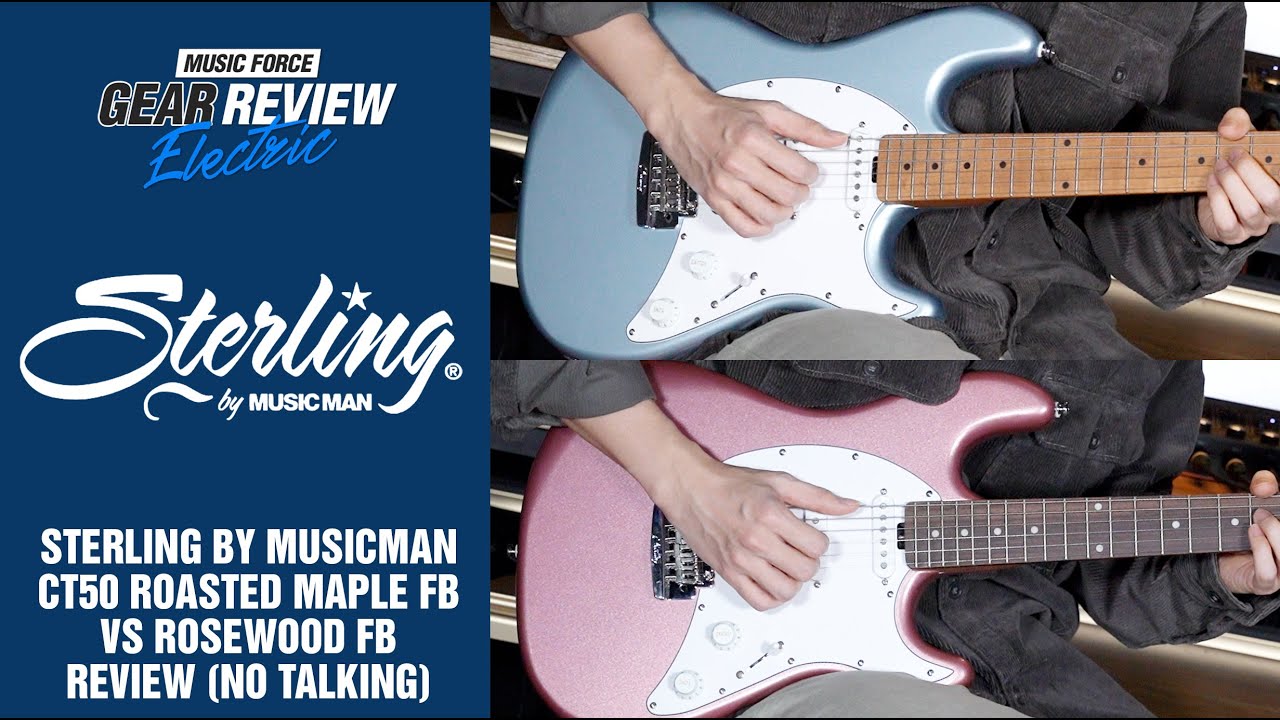 Sterling by Musicman CT50 Roasted Maple FB VS Rosewood FB Review (No Talking)