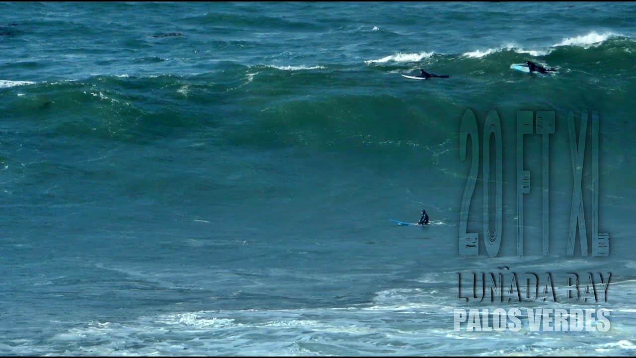Surfers attempt to Ride Lunada Bay's Wild XL Surf