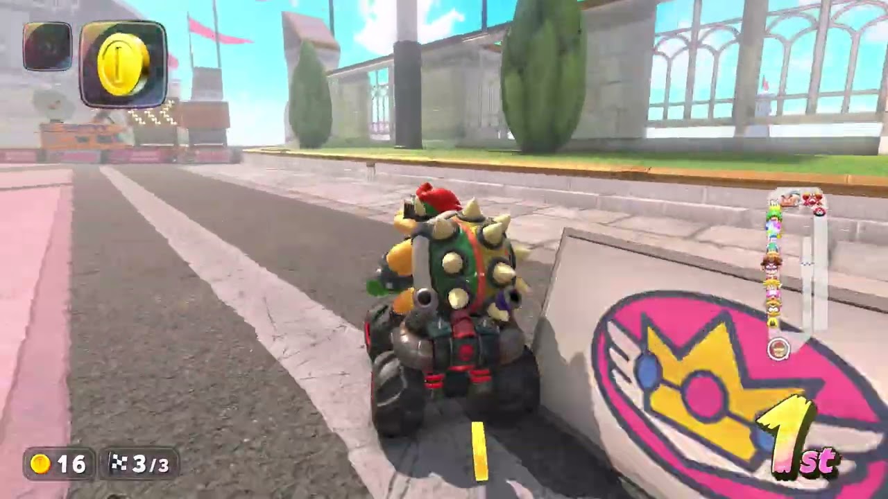 Hunter wins on mario kart world