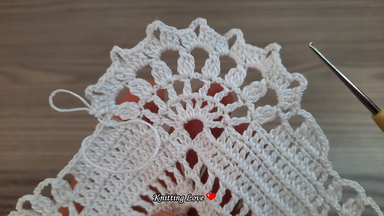 SUPER Very Easy Flower Crochet Pattern Knitting Tutorial for beginners Tığ işi örgü modelleri