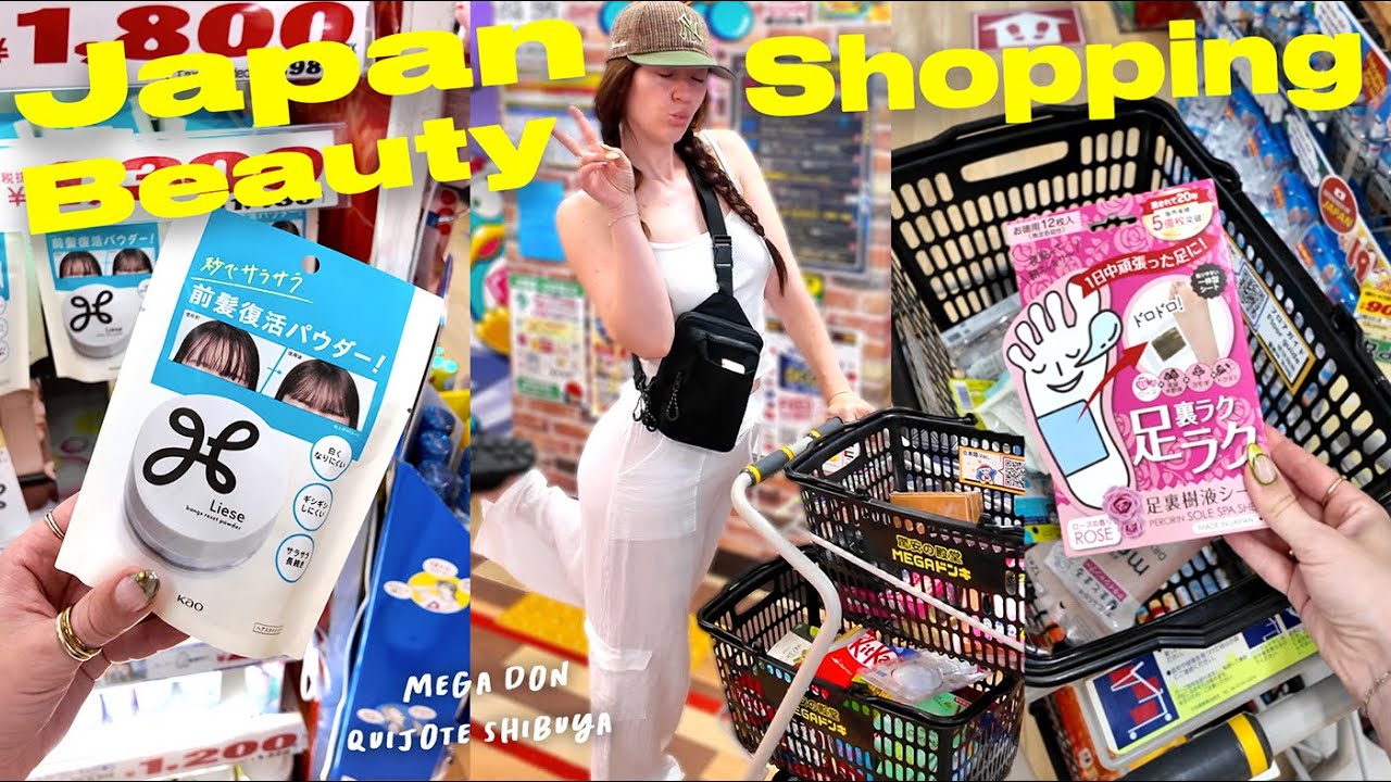 Trying Japanese Beauty Products!! Shopping in Tokyo!!