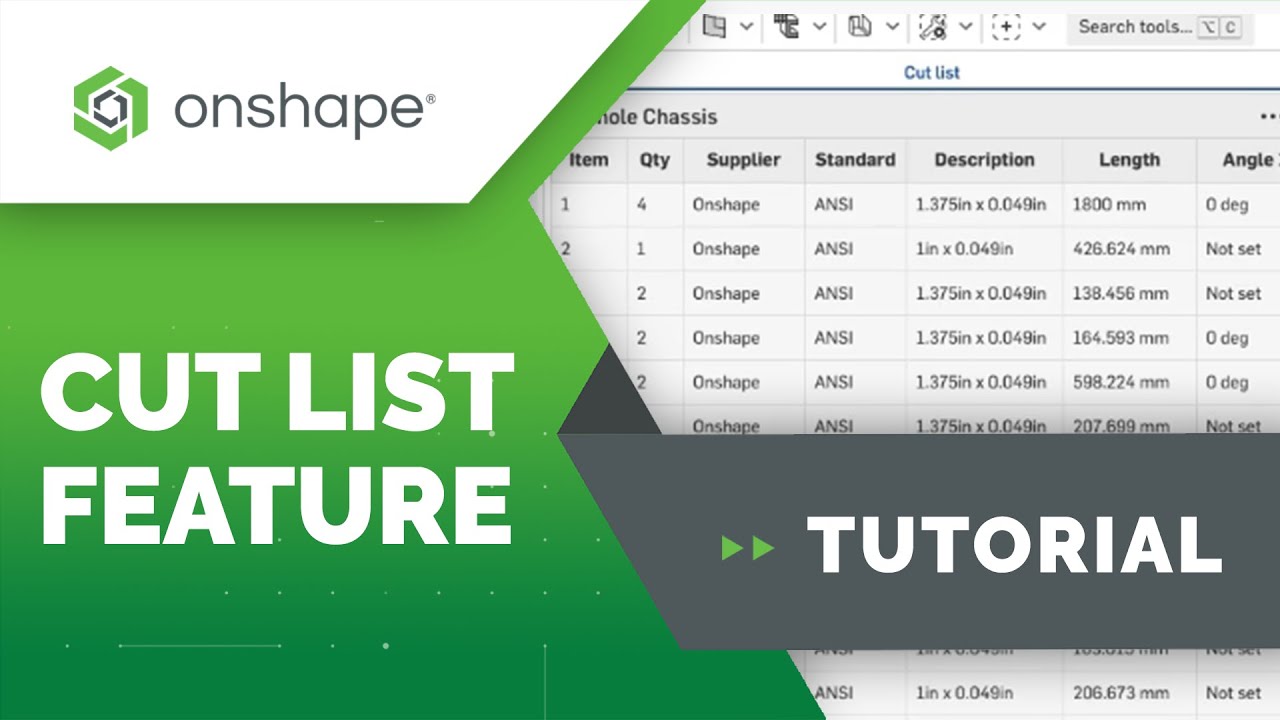 Cut List Feature
