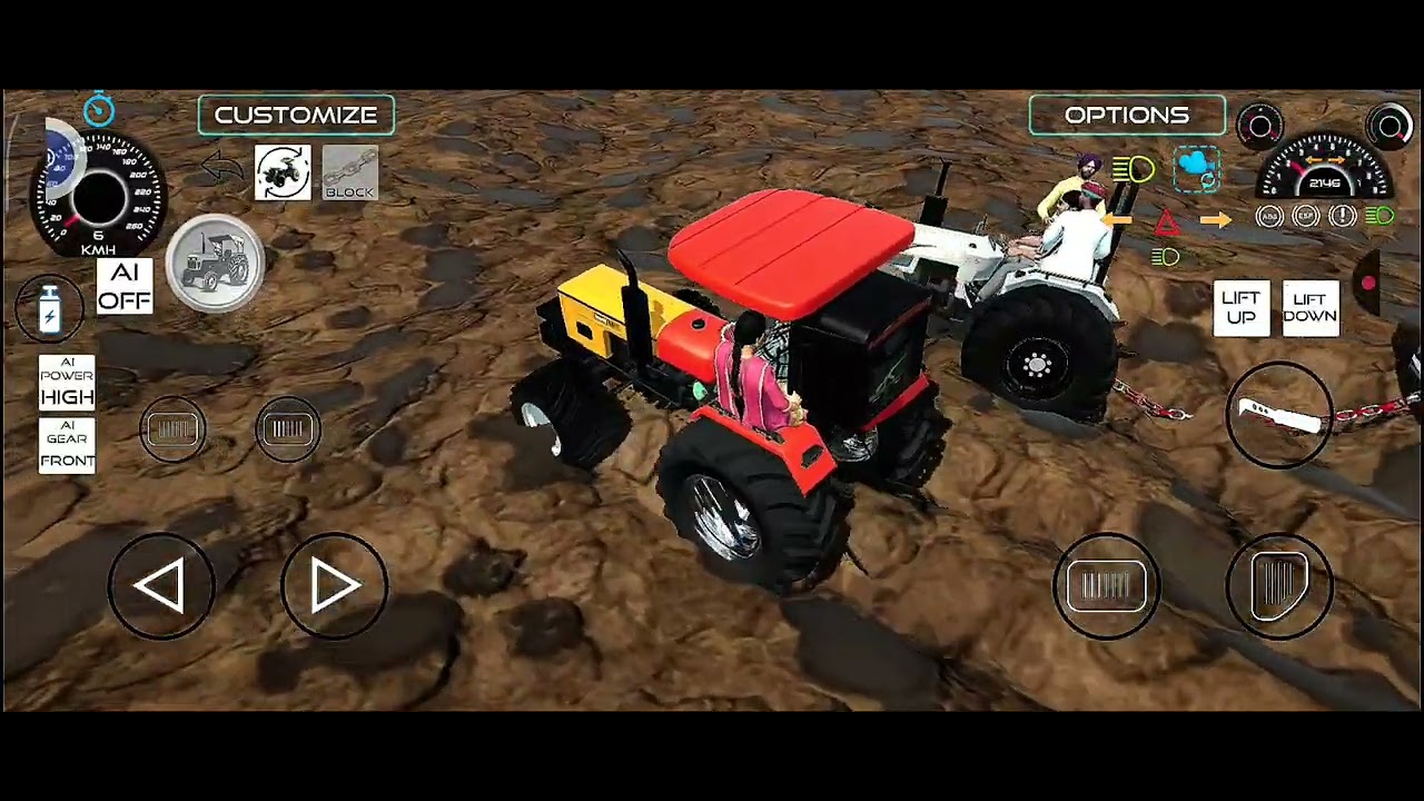 Indian truck stuck in sea and tractors rescue the truck from sea #tractorgame #gamingvideo 