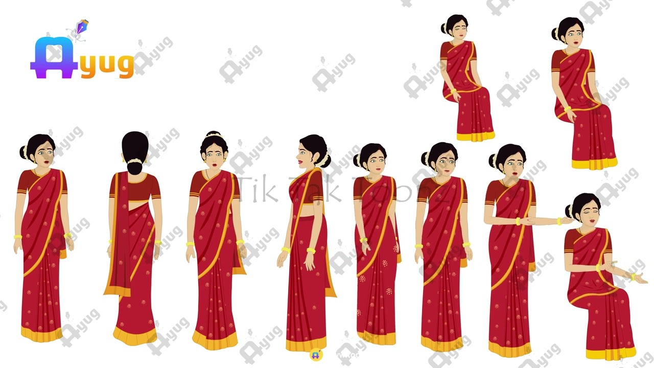 Girl In Saree| toonyug.com