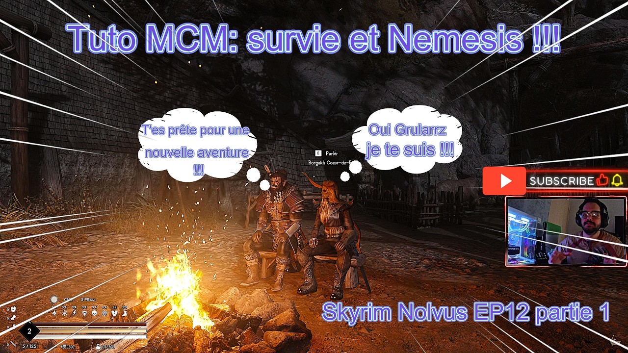Tuto Skyrim NolvusVI  #12: 1/3 Nouveaux départs dans Skyrim ! + explications mods MCM😎