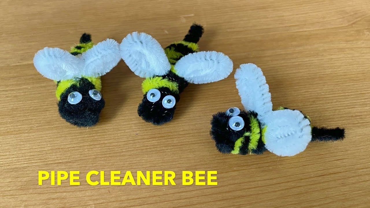 How to Make a Pipe Cleaner Bee | Pipe Cleaner Craft