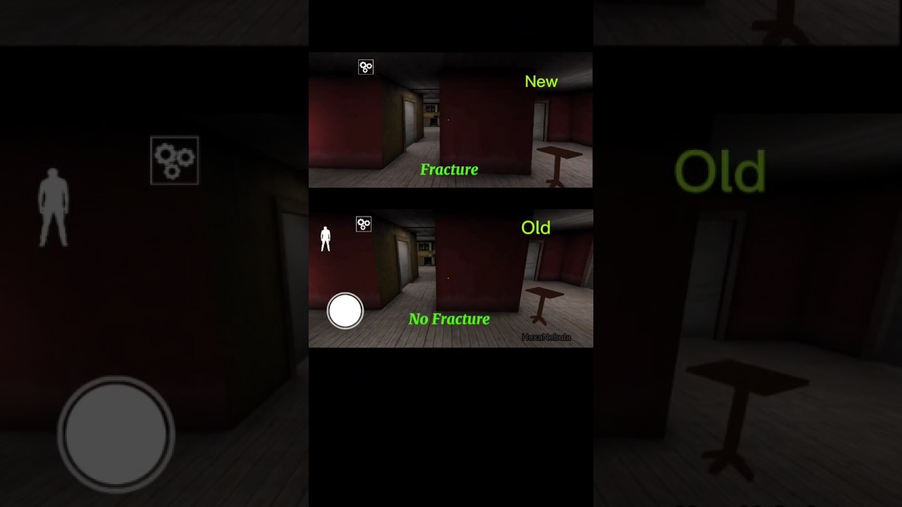 Granny Chapter 2: No Fracture vs Fracture Fall! (Old vs New Version) #granny #granny2 #mobilegame