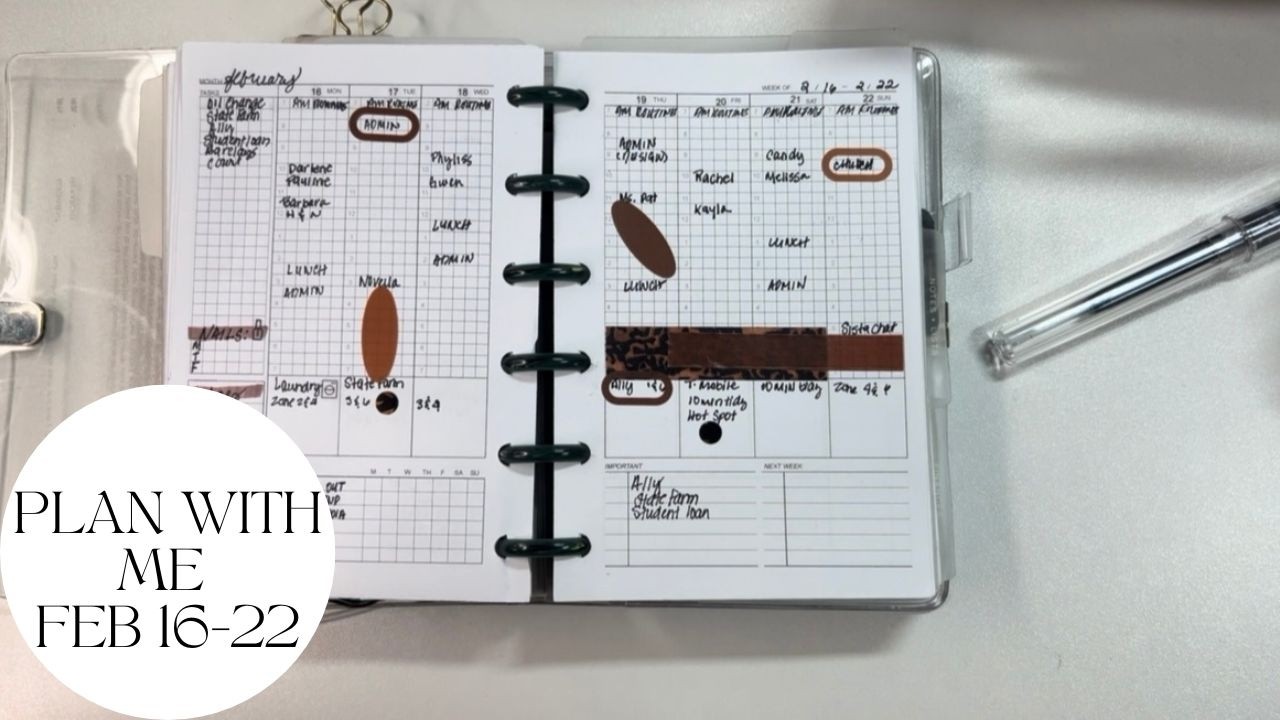 PLAN WITH ME | FEBRUARY 16 22 | MINIMAL PLANNING