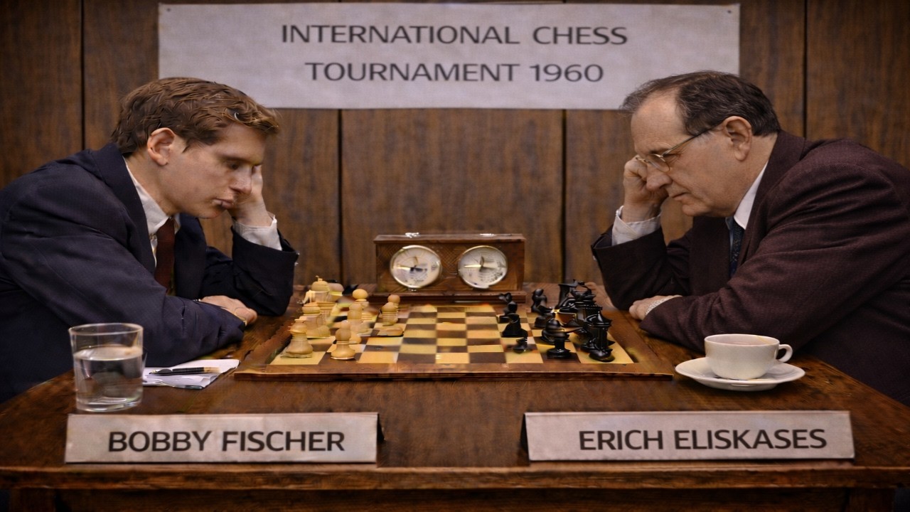 Bobby Fischer vs Erich Eliskases * Mar del Plata, Argentina 1960