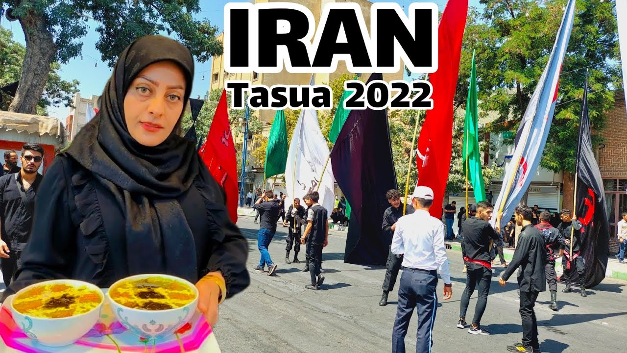 IRAN in tasua 2022/ urmia city in muharram/ ashura night in iran