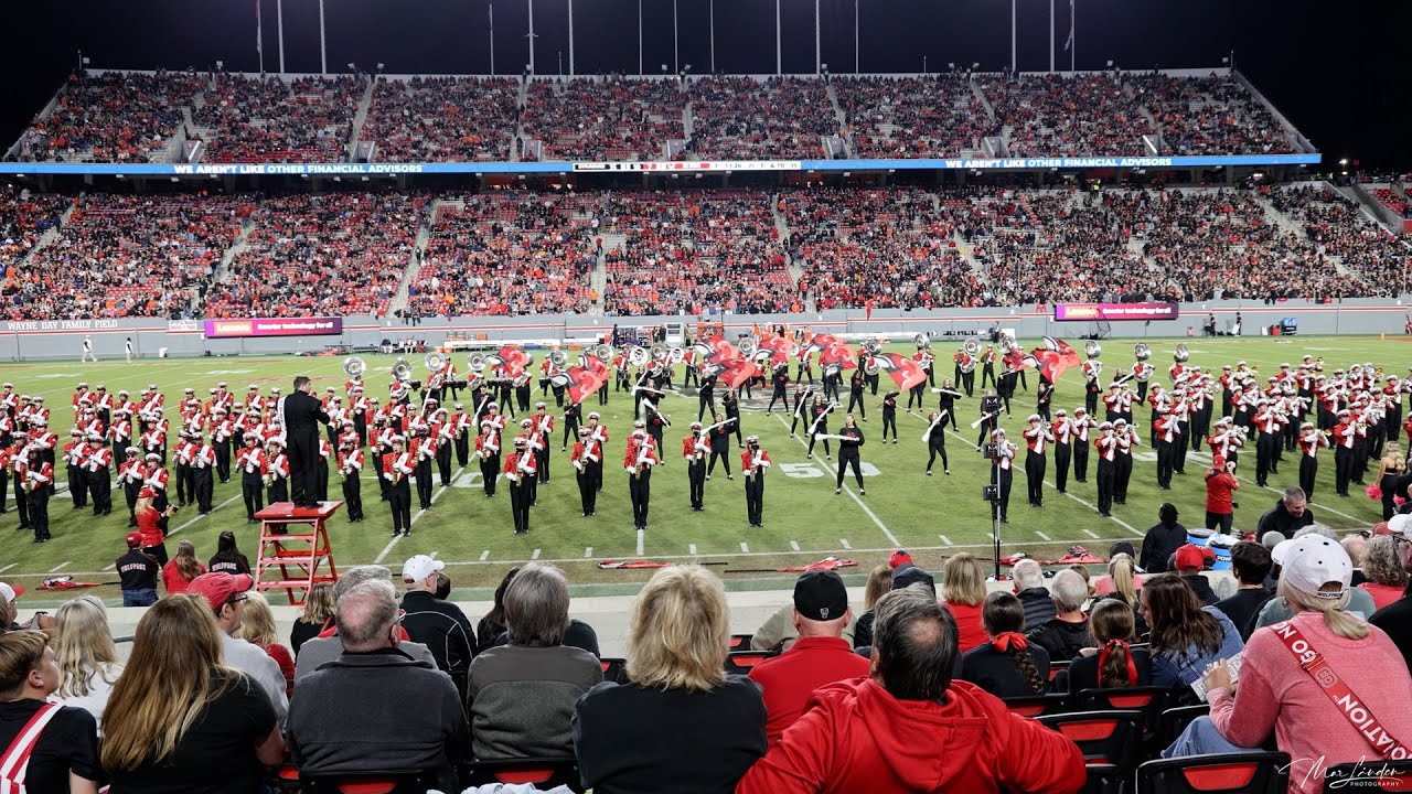 NC State Marching Band - Malaguena during Halftime Show at Football Game, 10/12/2024.