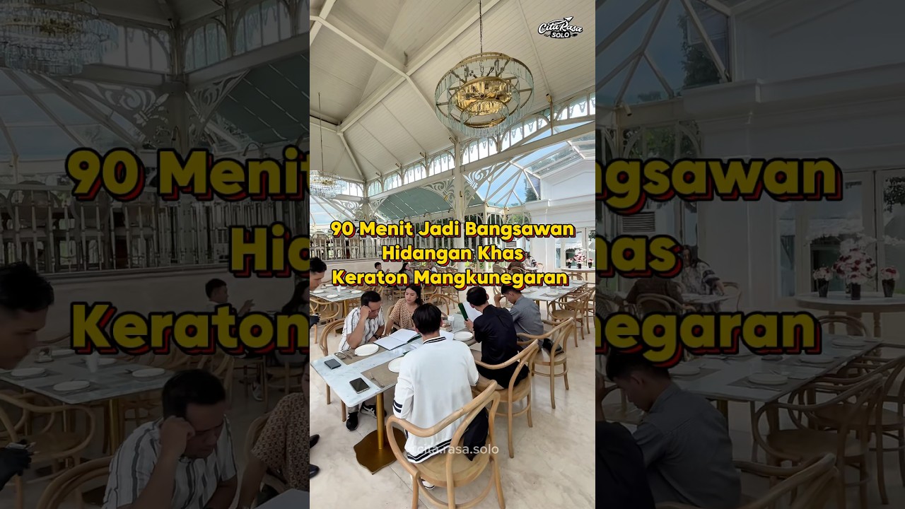 Makan Bak Bangsawan di Pracima Tuin Keraton Mangkunegaran 🍽️