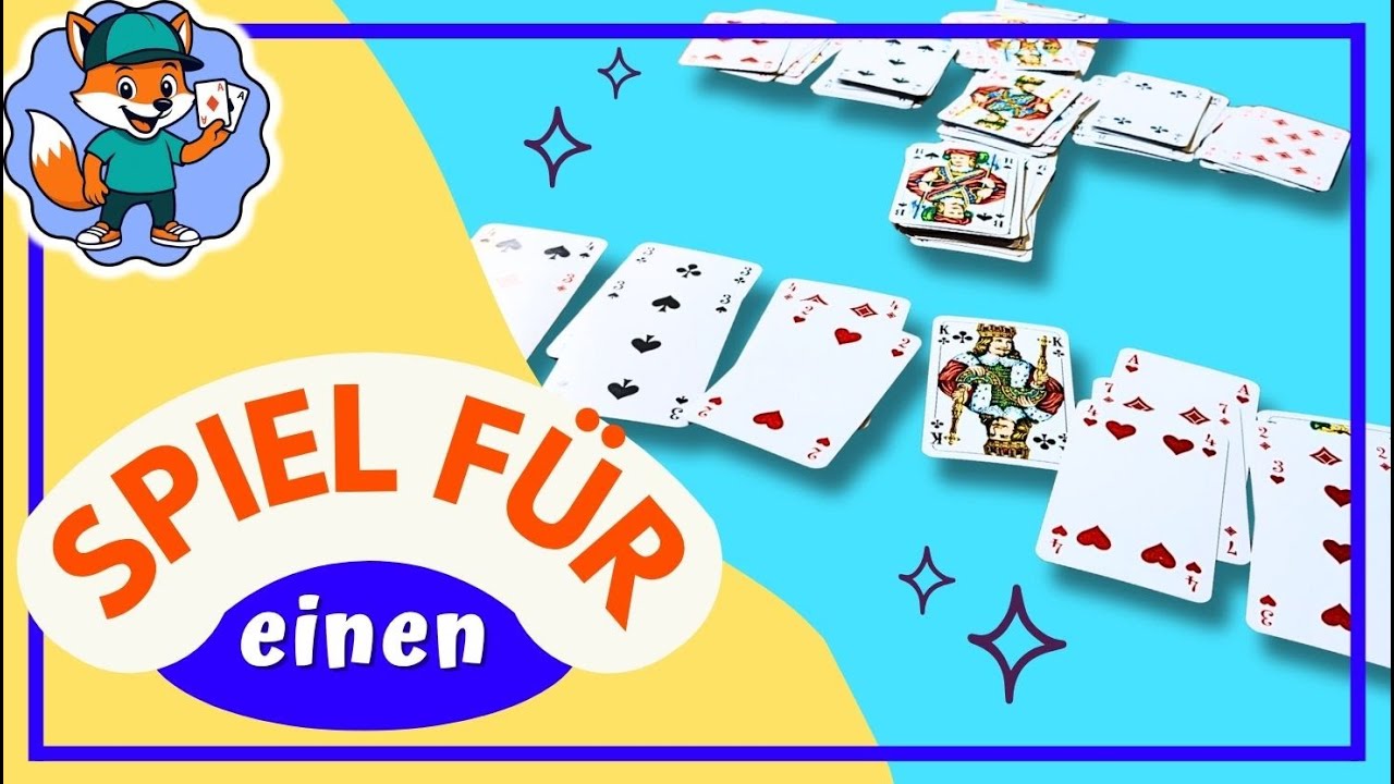 Einfaches Kartenspiel für 1 Spieler | Patience | Das vertauschte Kruzifix | vertauschtes Kreuz