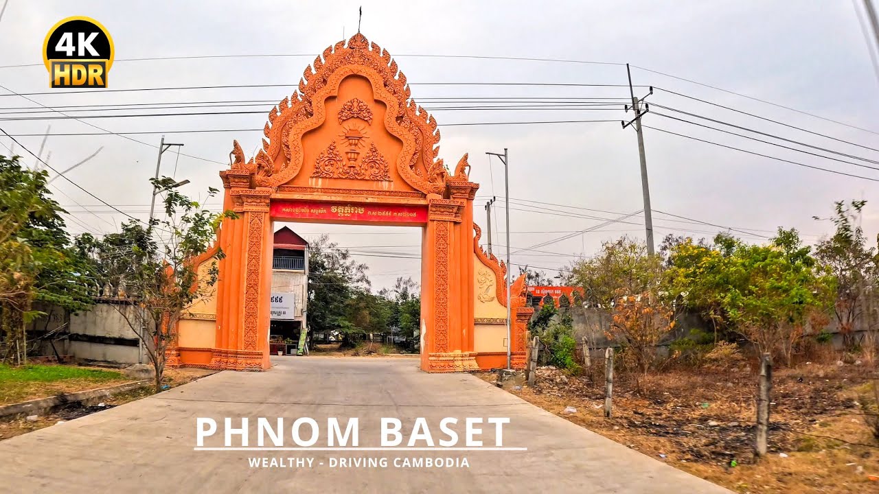 Phnom Baset Mountain to Toul Kork Phnom Penh | Cambodia Driving Tour 4K HDR 60fps