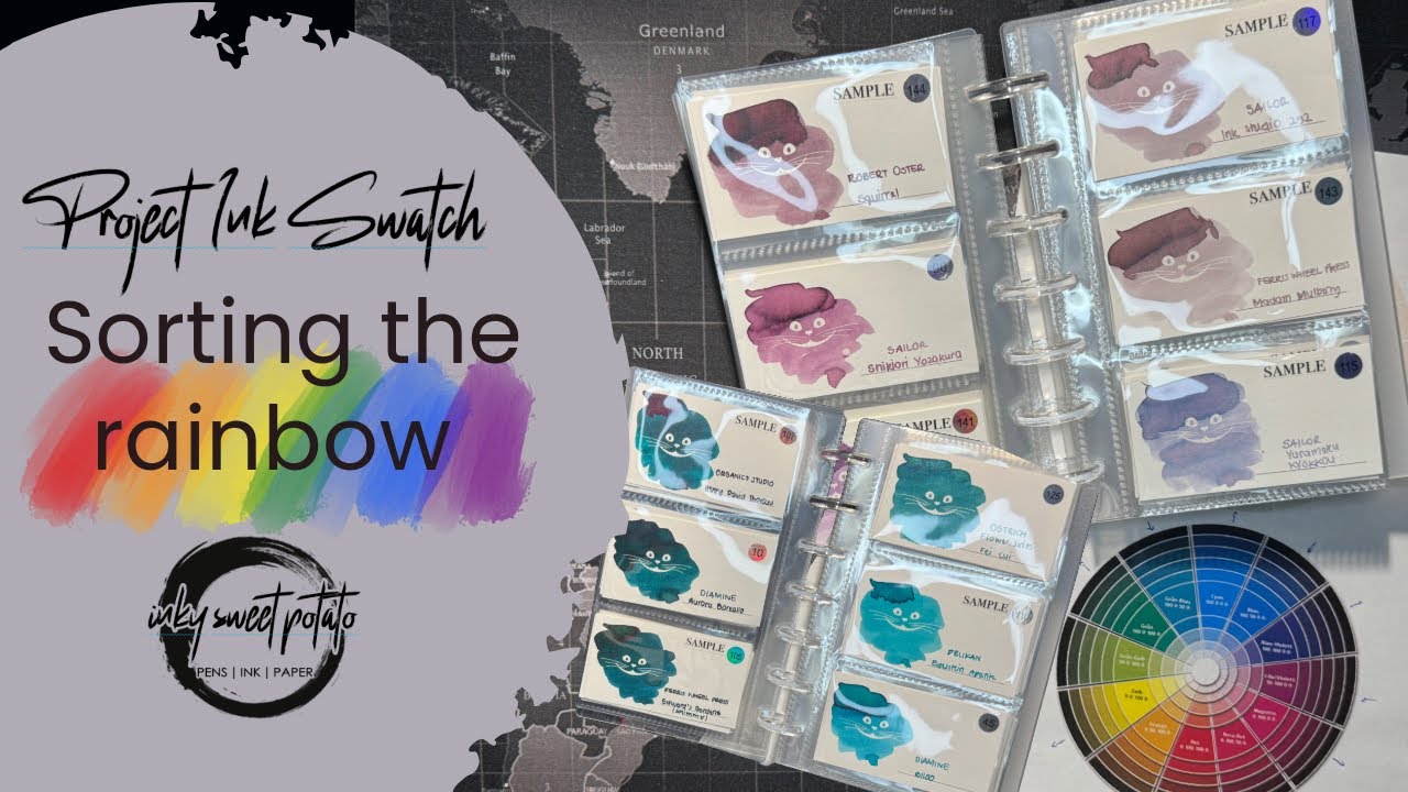 Project Ink Swatch 🖋️ Sorting the 🌈 rainbow 🌈