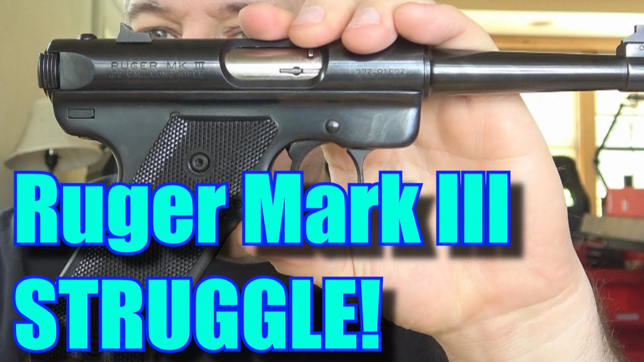Пистолет Ruger Mark III .22 LR действительно испытывает мое терпение!